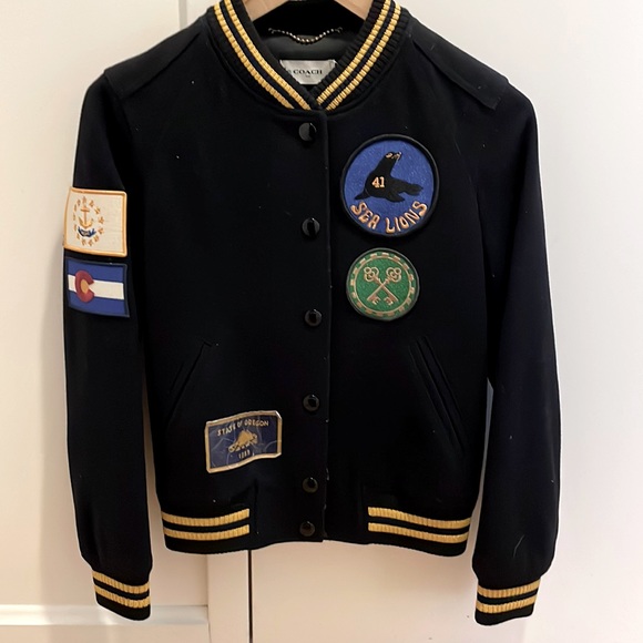 Jackets & Coats Varsity Jacket With Patches Poshmark